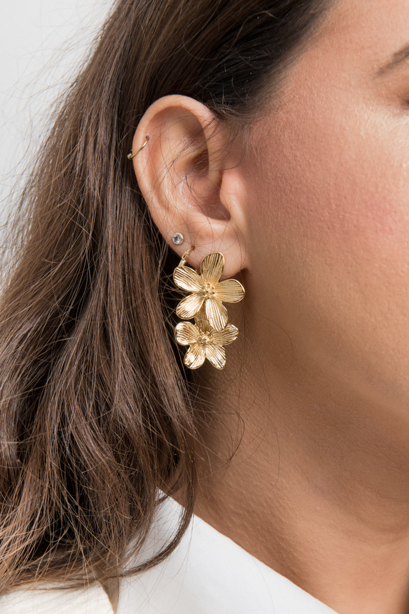 Boucles d'oreilles fleurs