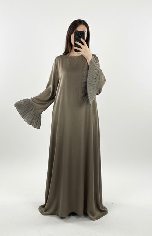 Robe Longue Élégante kaki